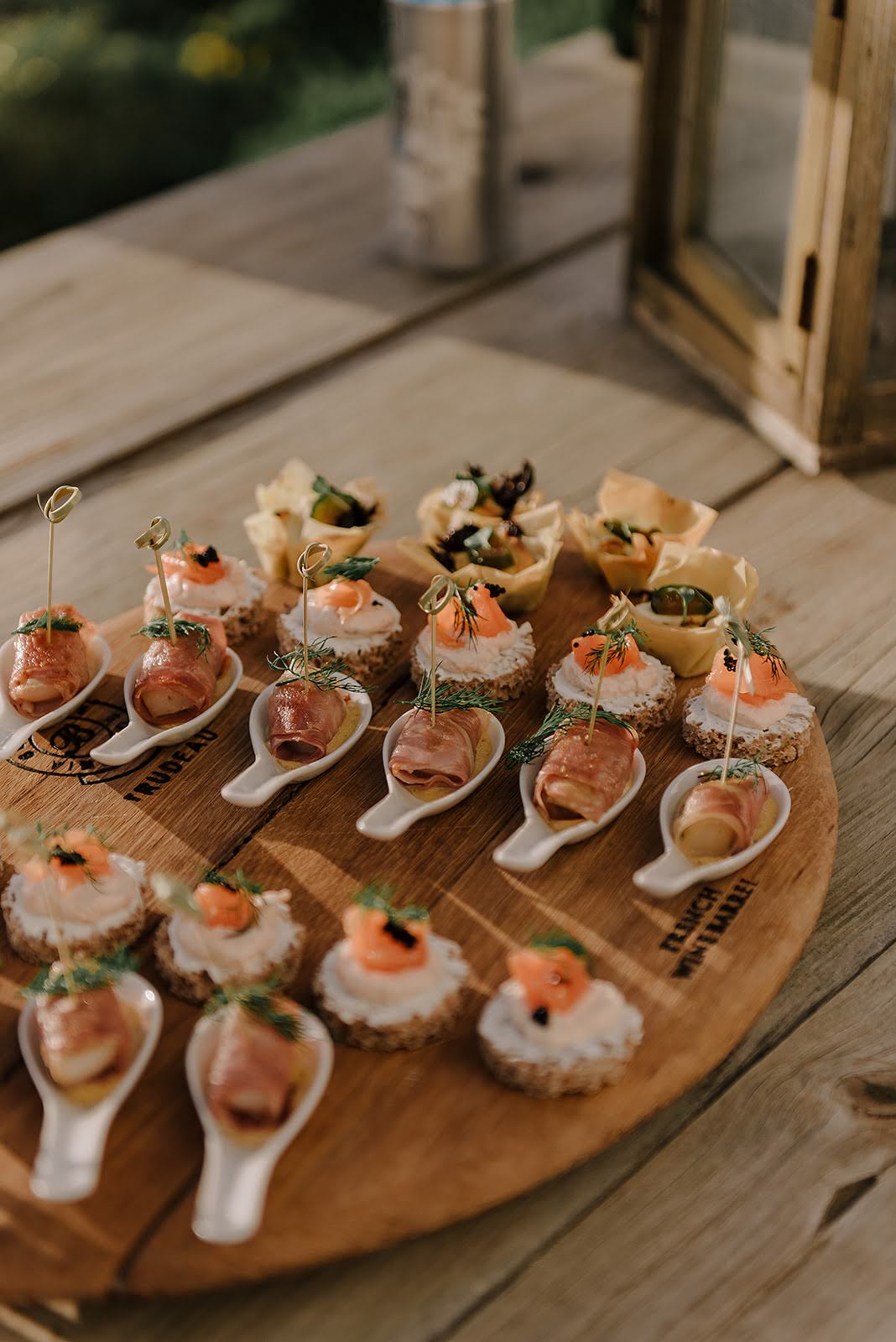 Birthday appetizer display